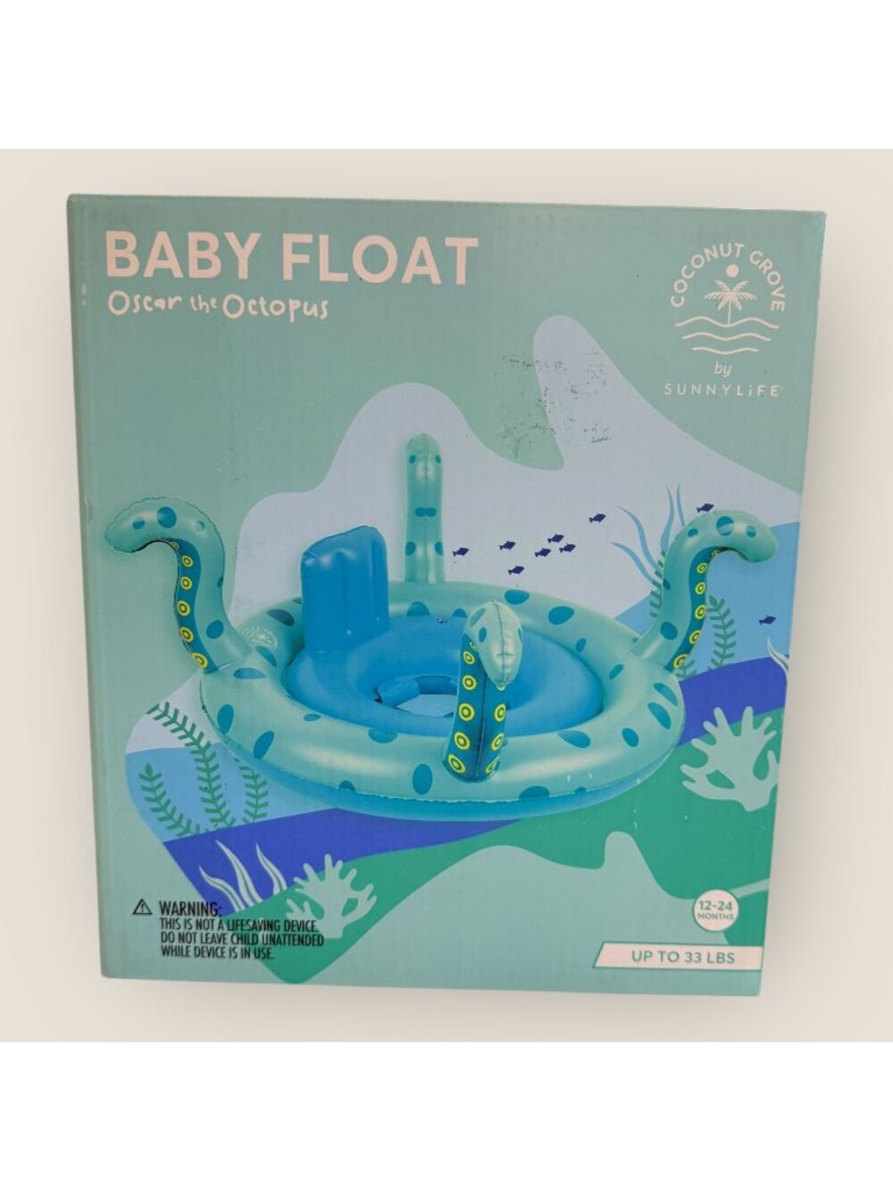 Baby Float Oscar The Octopus 12-24 Months Up To 33 lbs Coconut Grove Sunnylife